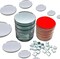 270 Pieces Small 1&#x22; Round Glass Mirrors &#x26; .4&#x22; Diamonds for Crafts Adhesive tape